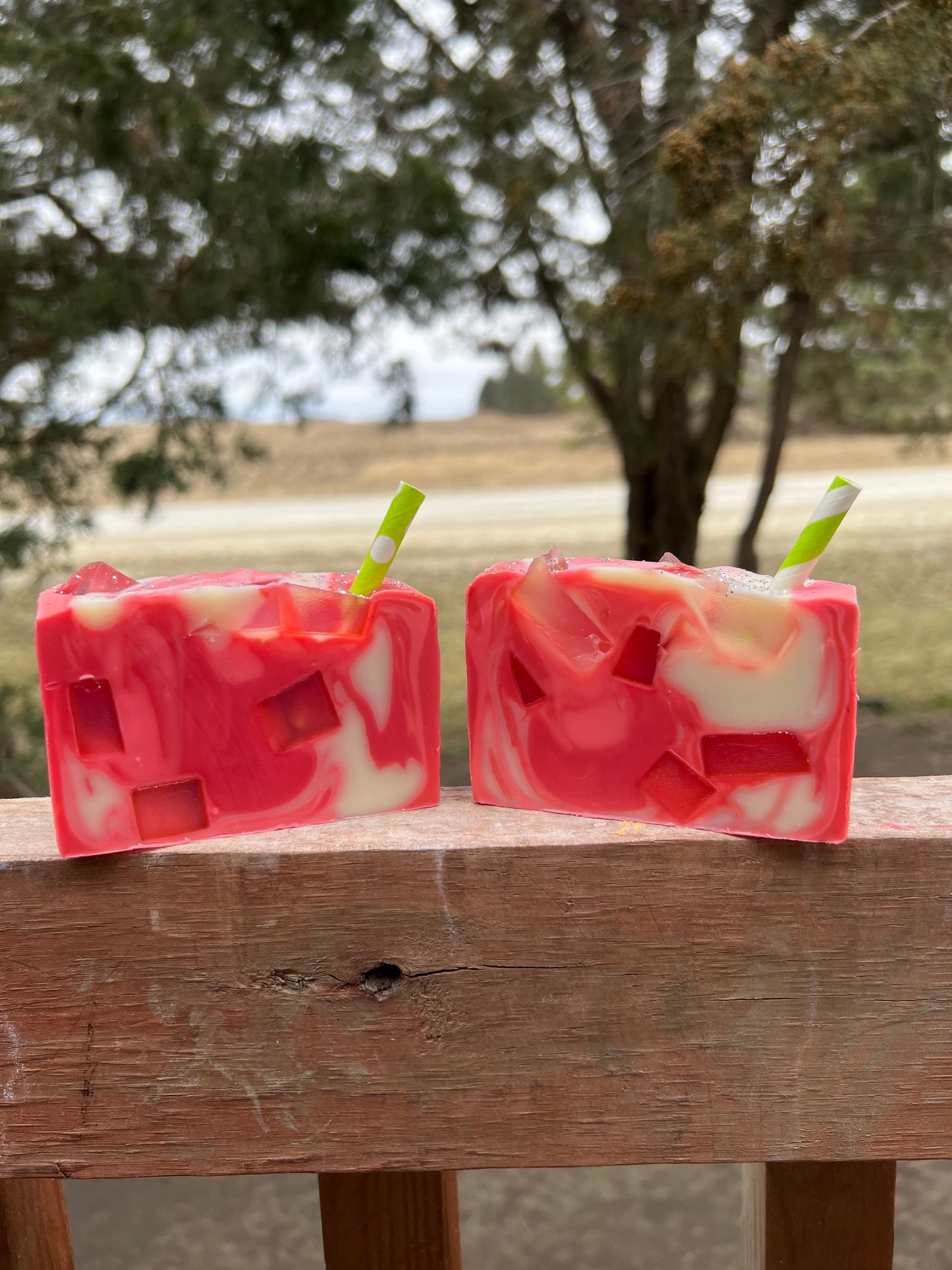 A Sip of Raspberry Mojito Soap