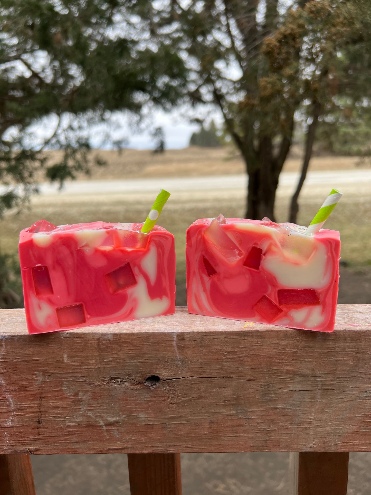 A Sip of Raspberry Mojito Soap