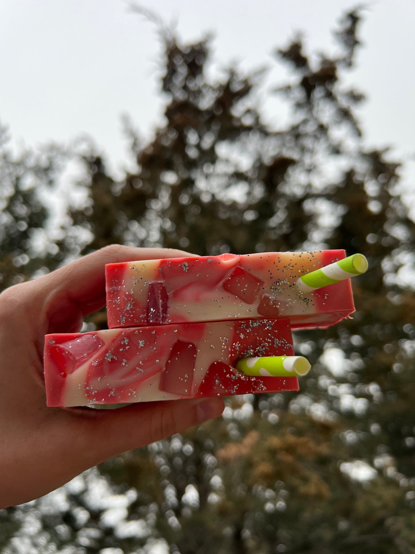 A Sip of Raspberry Mojito Soap