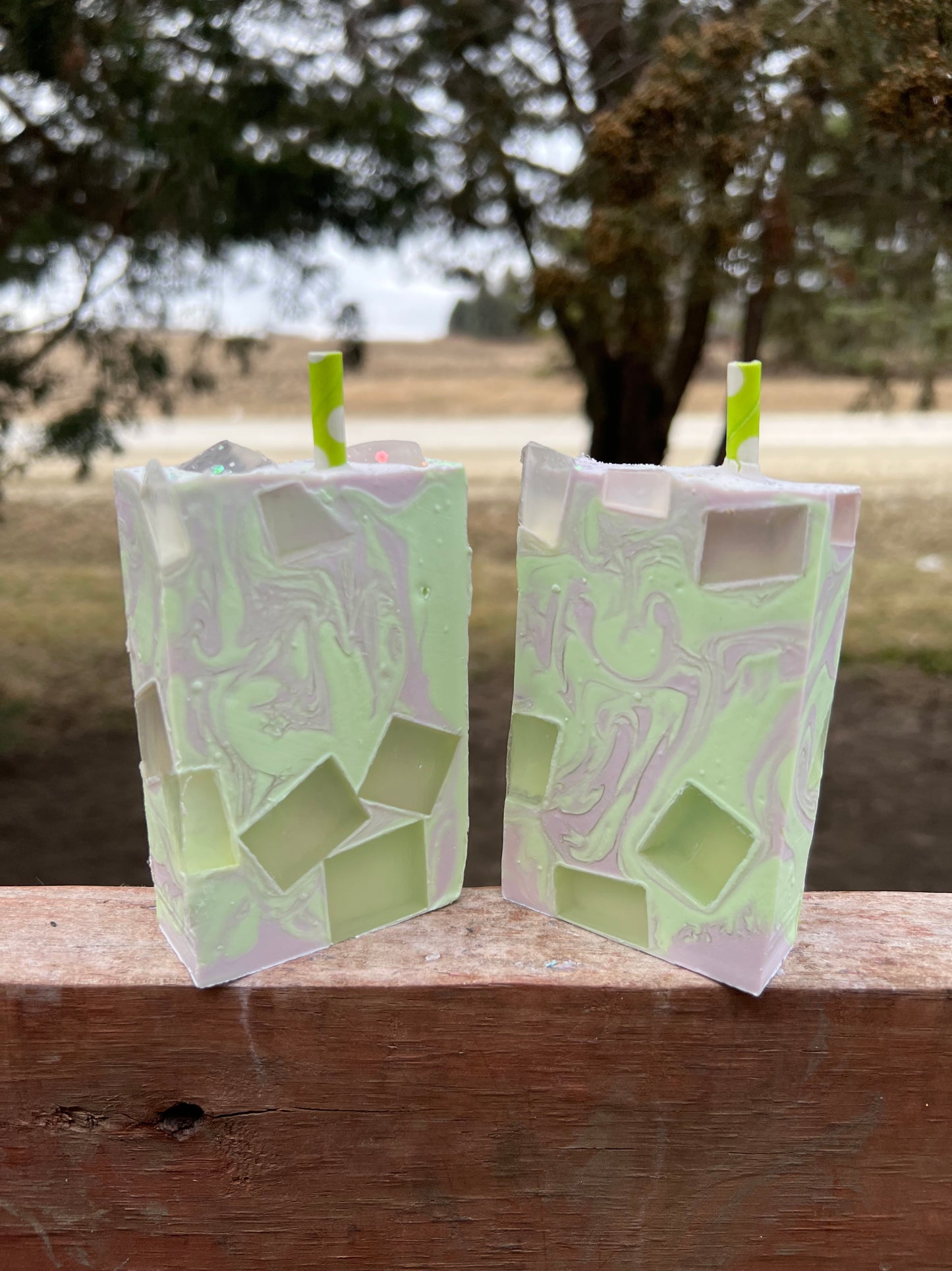 Lavender Haze Matcha Soap