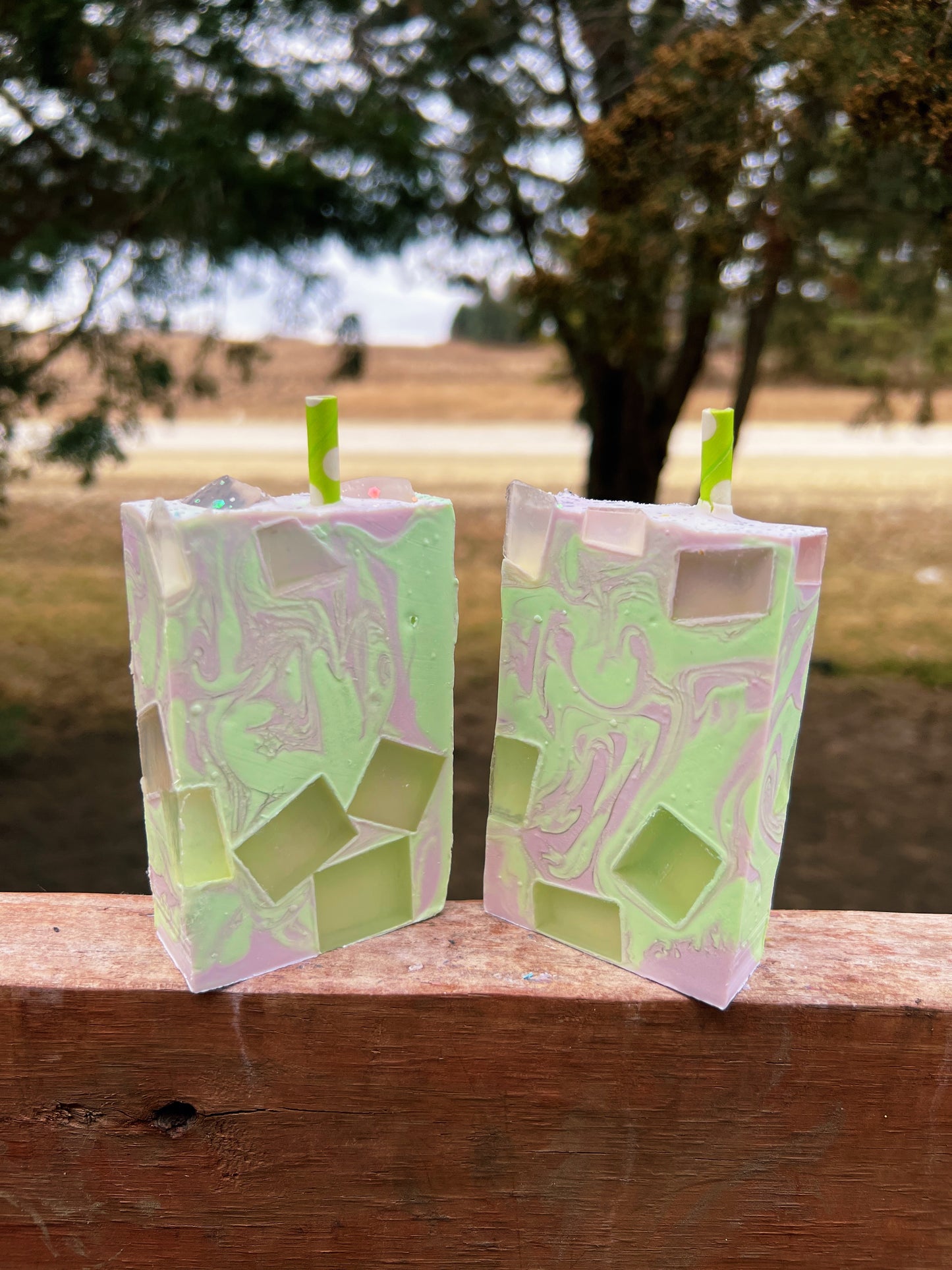 Lavender Haze Matcha Soap