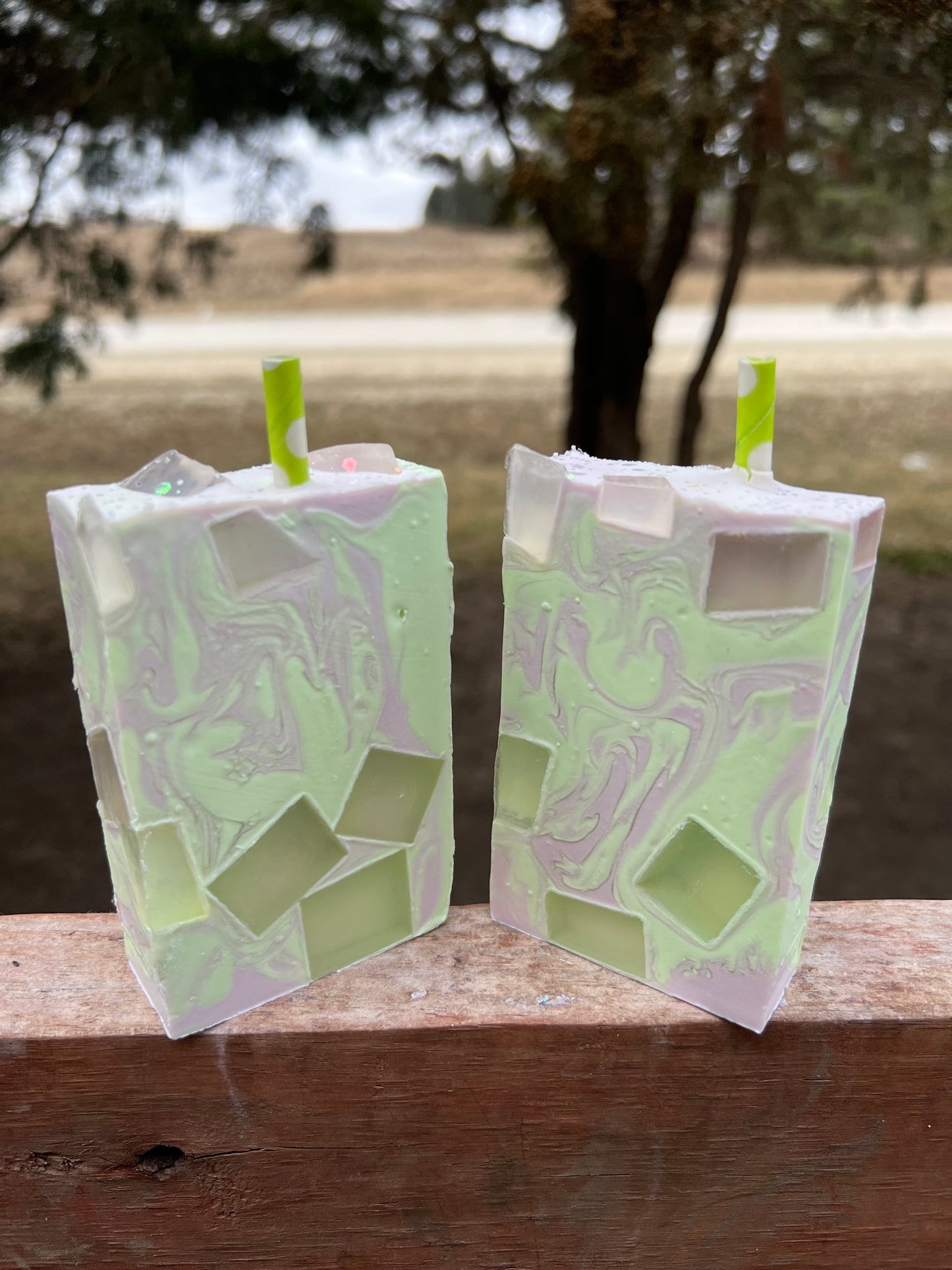 Lavender Haze Matcha Soap