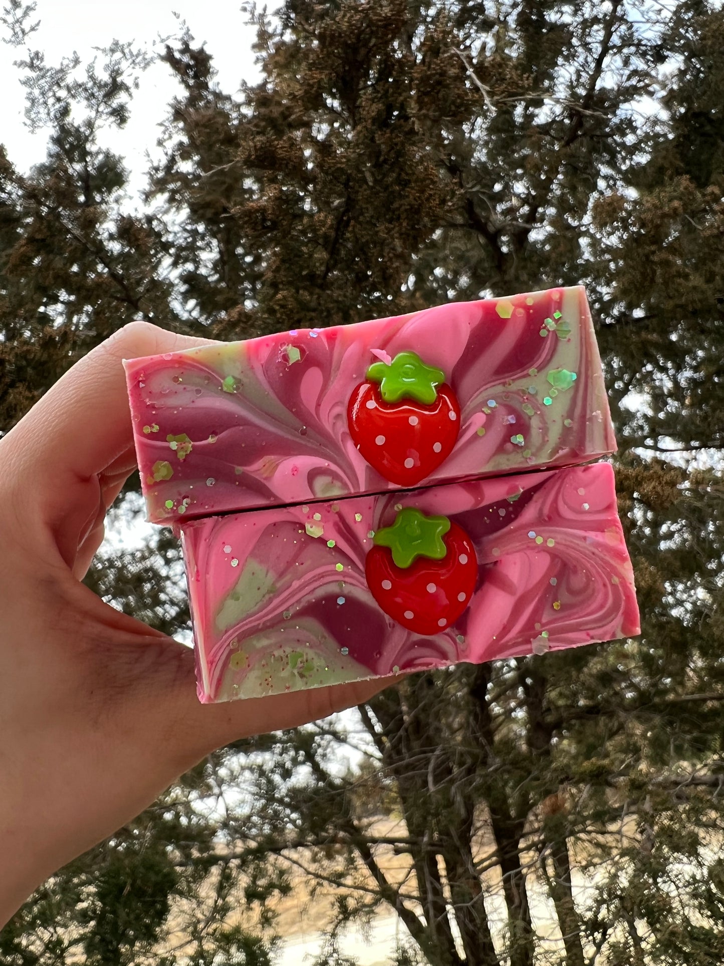 Strawberry Soap Cake