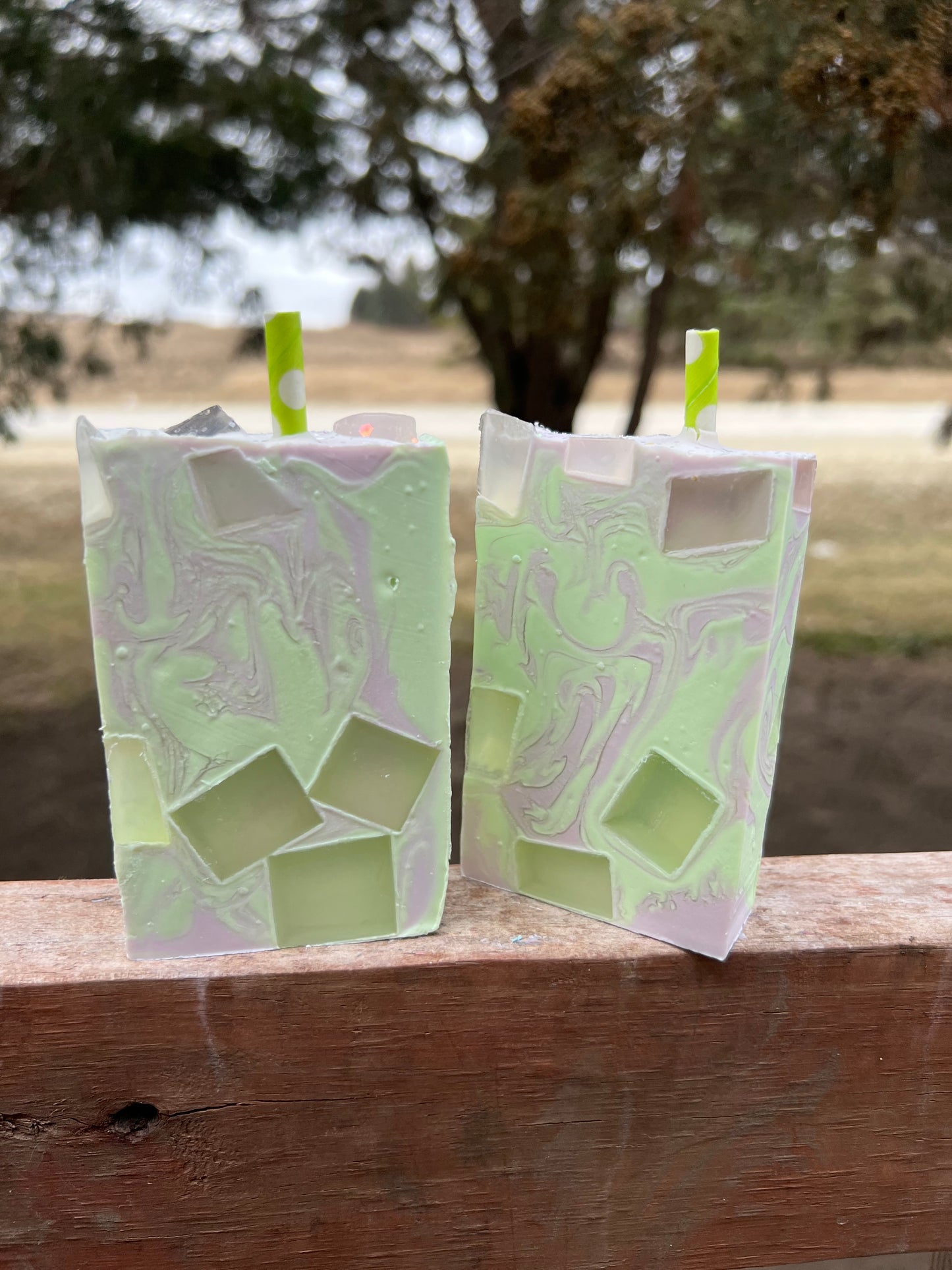 Lavender Haze Matcha Soap